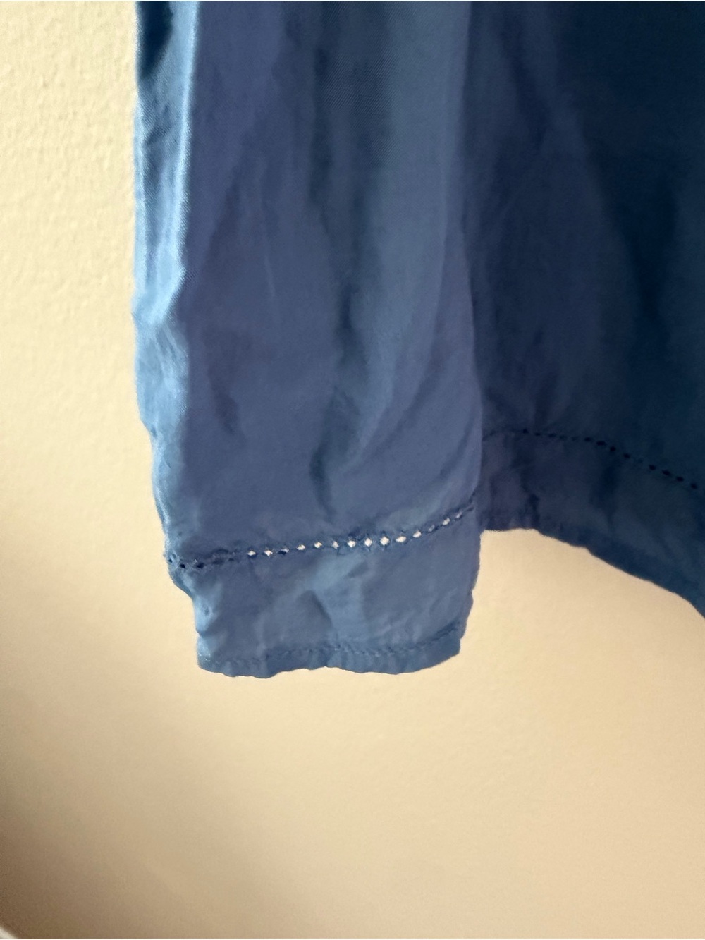 Old Navy Slate Blue Blouse with V-Neck - Picture 5 of 7